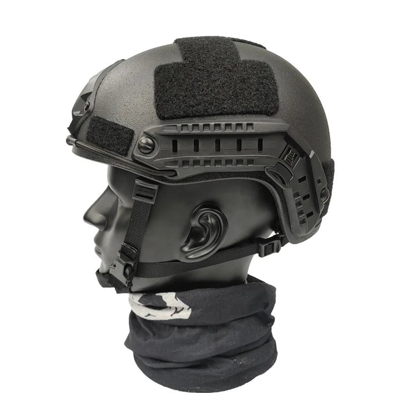 Kevlar Tactical Helmet Fast HDPE NIJ IIIA High Cut Trajectory Helmet UHMW-PE Trajectory 3A Bulletproof Helmet