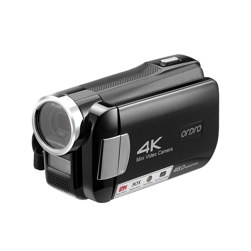 Camera 4K Ordro AC2 Home Use Camcorder 30X Digital Zoom Infrared Night Vision for YouTube Videos Photos Vlog Filming