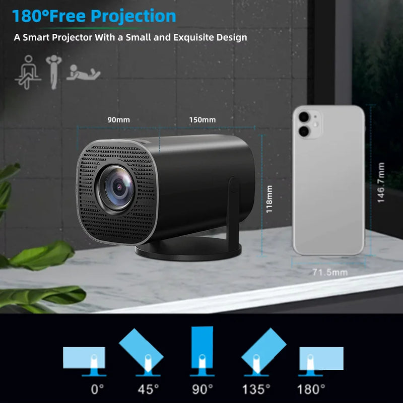 P30 portable new home projector, support 1080P, Immersive home theater, suitable for home/outdoor/office, compatible USB/HDMI/AV