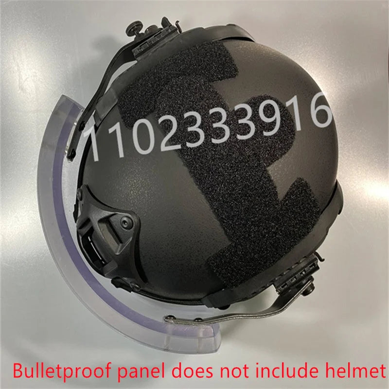 Bulletproof helmet mask Mickey helmet with secondary bulletproof mask face screen head-mounted glass explosive-discharge protect