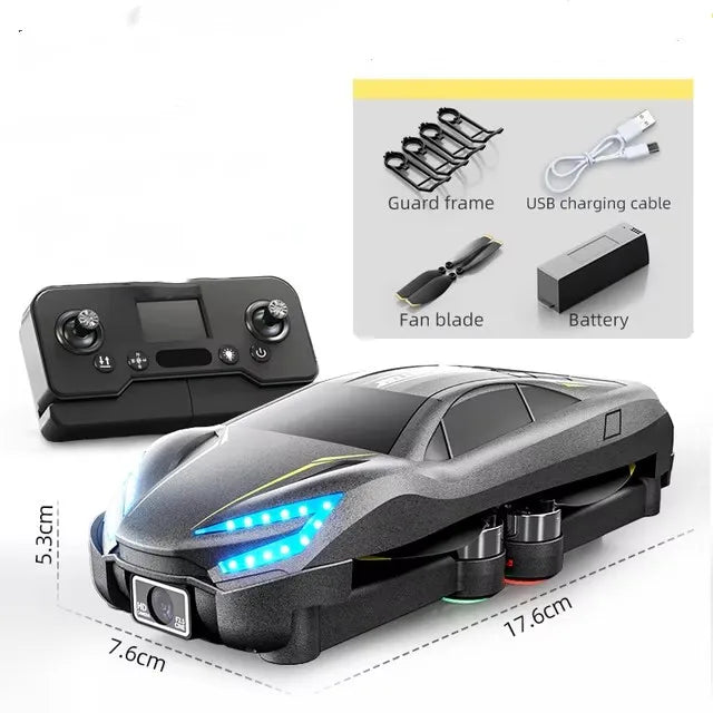 WIFI FPV Car Drone Aircraft Remote Control UAV Car Modeling Camera HD Dual 8K Aerial Drone Brushless Drone Toy Kid Gifts Boys