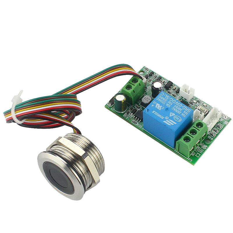 Access control fingerprint control board 7-30V fingerprint recognition relay module electric lock door lock controller