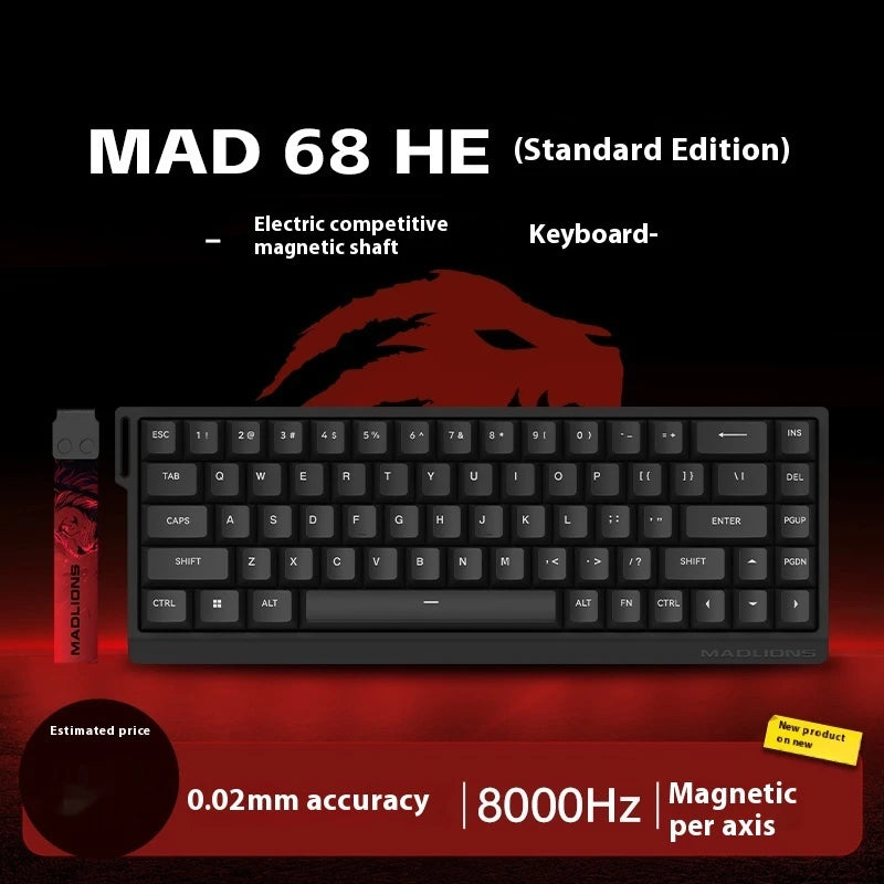 Madcatz MAD60 HE Magnetic Switch Keyboard Wired Gamer Keyboard 81Key Hot Sawp Keyboard CUSTOMIZED MAD68 HE Gaming Keyboard Gift