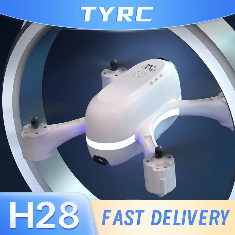 H28 Mini RC Drone Profesional Dual HD Camera Wifi Photography Fpv Profesional Quadcopter Optical Flow Drones Gifts Boys Toys