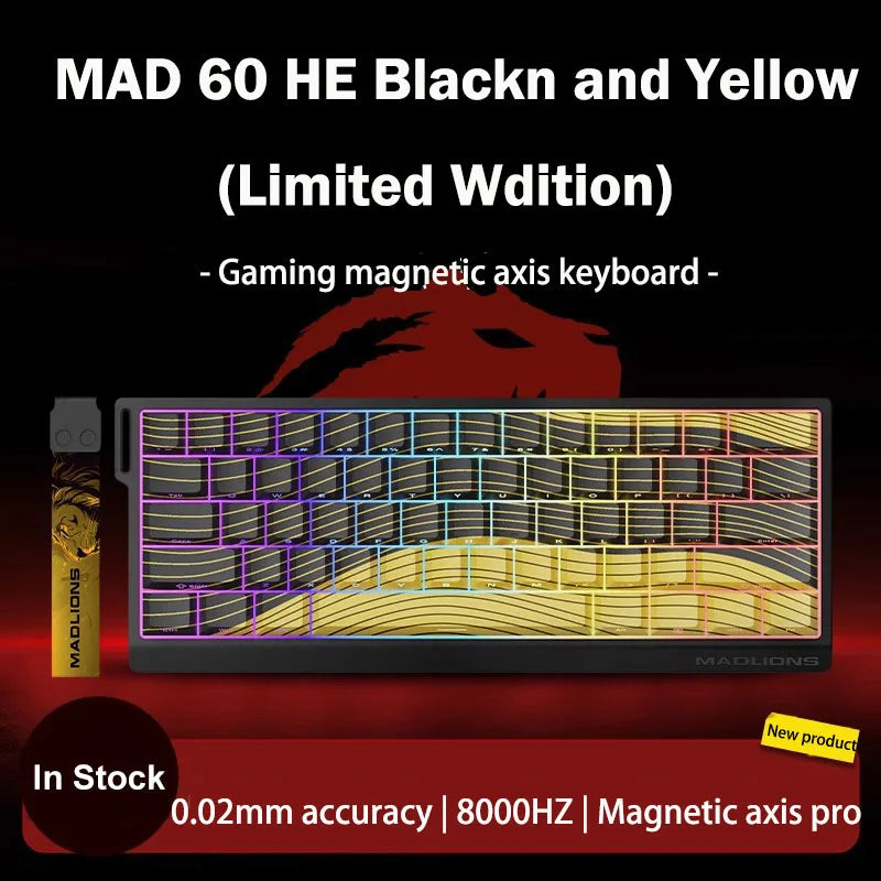 MADLIONS MAD60 MAD68 series Magnetic Switch Mechanical Keyboard Wired 60% 68% Gaming Keyboards Rapid Trigger Rgb Custom Keyboard