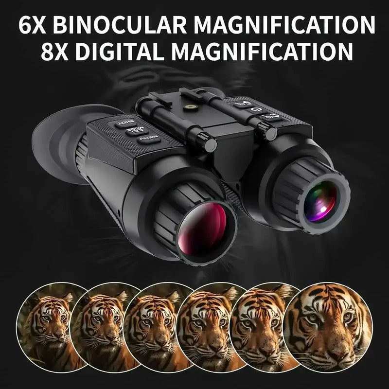 NV8300 3D Night Vision Goggles Binocular Binoculars Telescope Hunting Googles for Helmet 4K HD Night Vision Device