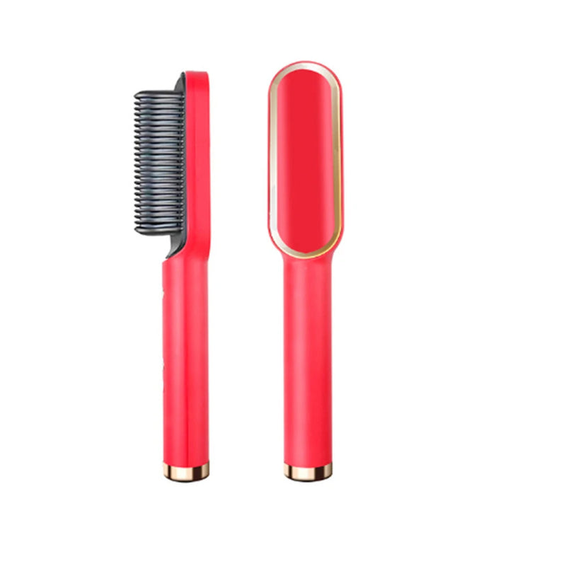 Electric Women's Hair Straightening Brush Electrical Curler Brushes For Hair Rotating Hot Comb Straightener For Wig