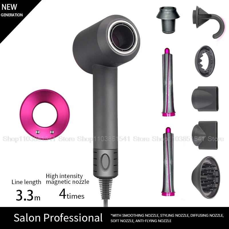 Super Automatic temperature control Hair Dryer Leafless Hair Dryer Styling Negative Ion Tool Constant Anion Electric Hair Dryers