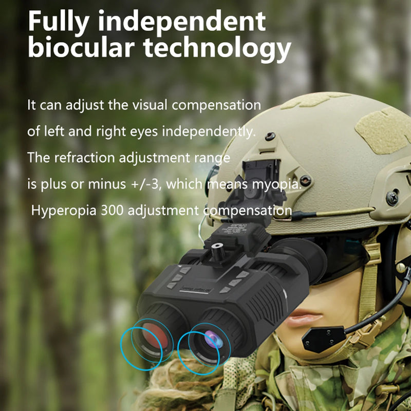 NV8000 Night Vision Binoculars Goggles 1080P HD Head Mount Infrared Night Vision Device Outdoor Hunting Camping Telescope