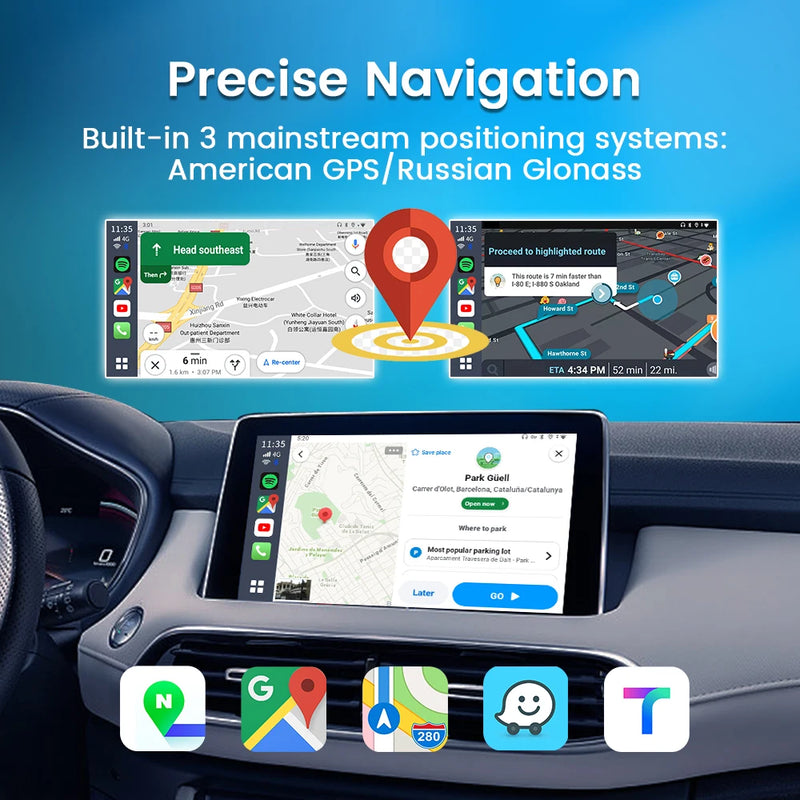 CarlinKit Android 13 Ultra CarPlay Ai Box Android Auto Wireless CarPlay QCM6125 8G128GB GPS Plug&Play Support Video Playback App