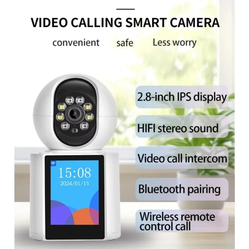 Two-way cameras for smart video calls, HD surveillance devices, WiFi, rotation, remote voice control