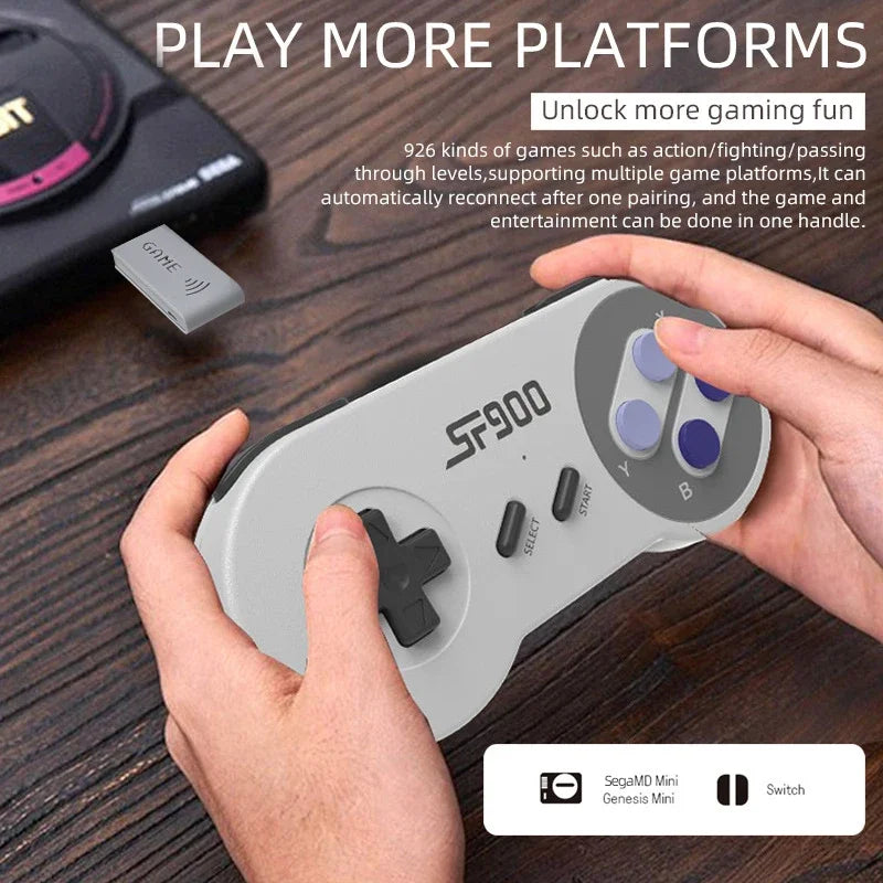 SF900 Video Game Console Hd TV Game Stick Wireless Controller Built in 4700 Games Handheld Game Player Gamepad For SNES For NES