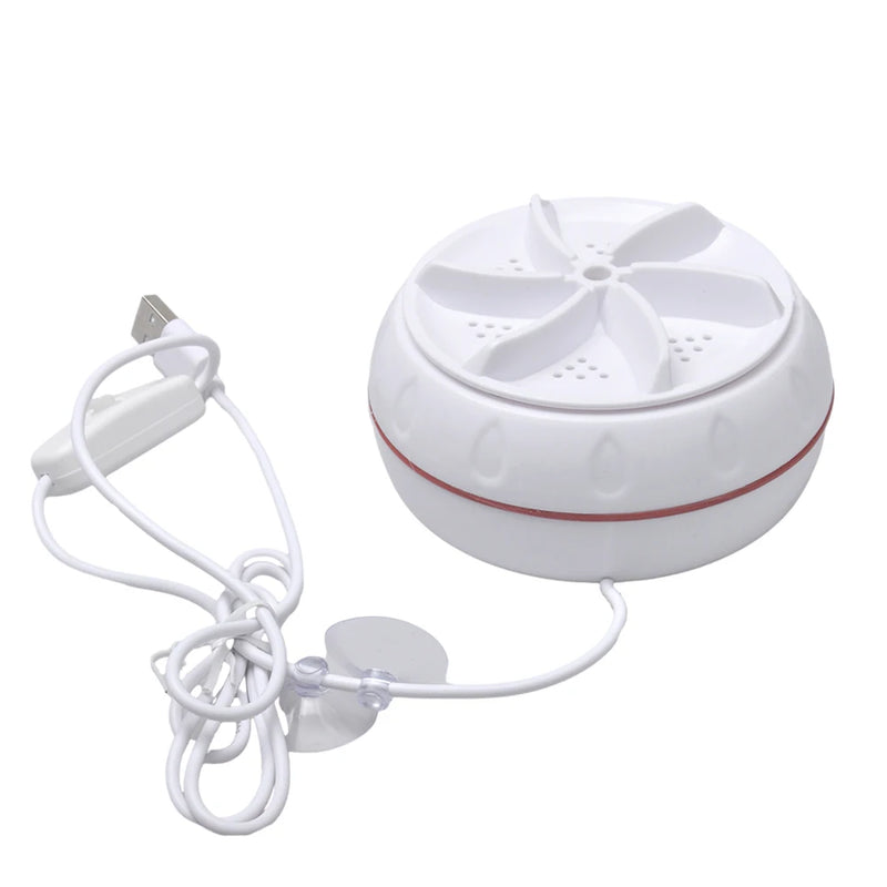 Portable Mini Ultrasonic Washer for Baby Clothes Turbo Washing Machine High Power Underwear Socks Business Travel USB Washer