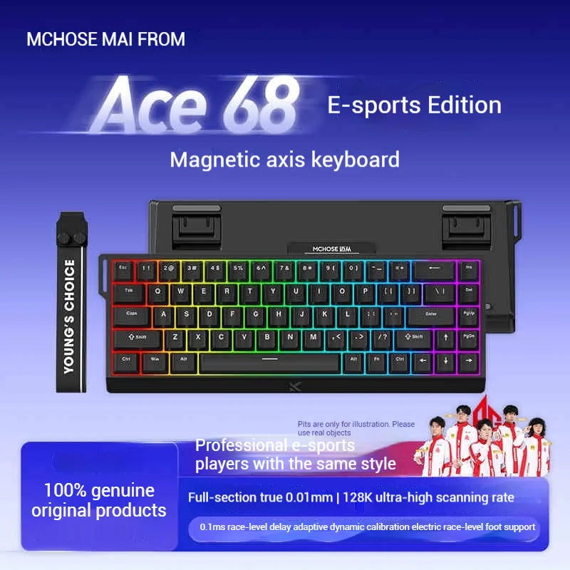 Mchose Ace 60 Pro Valorant Magnetic Mechanical Keyboard Esports Game Performance Beast 0.02mm Accuracy 0.125ms Delay  Fury Mode