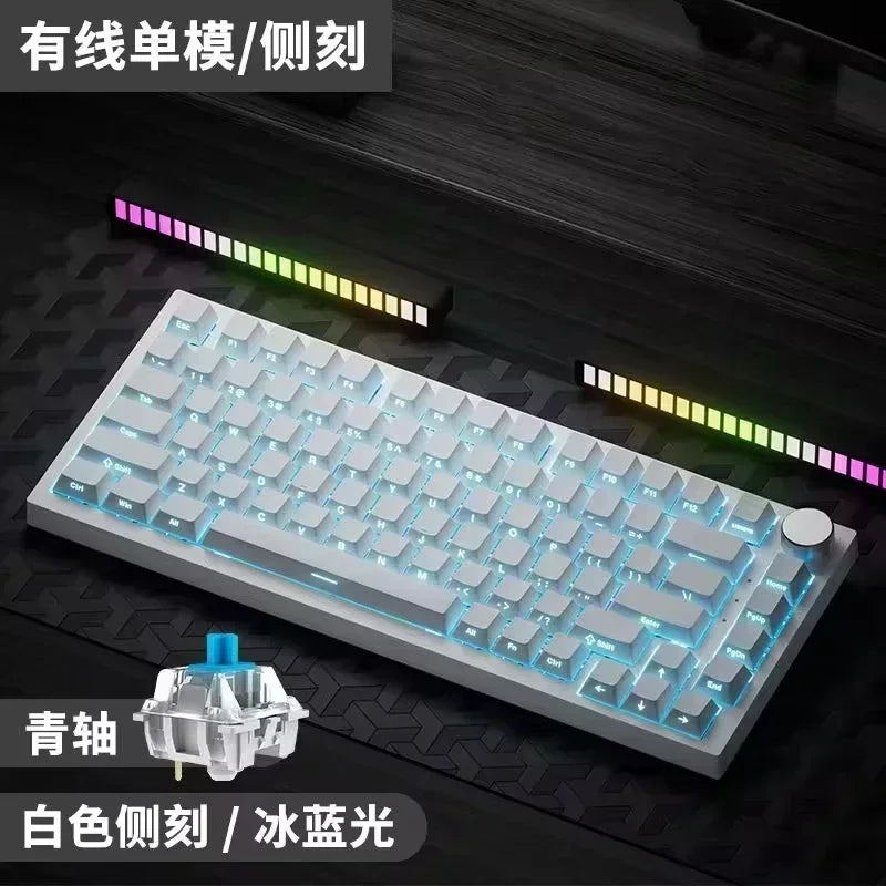 AJAZZ AK820 Pro Mechanical Keyboard Three Mode Wireless Multifunctional Knob Custom Screen Gaming Keyboard Gaming Accessories