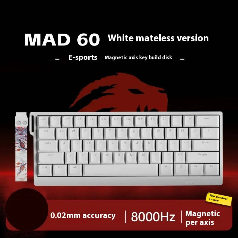 MADLIONS MAD 60HE/68HE Magnetic Switch Keyboard Rapid Trigger Wired Gaming Keyboard Hot Swap Customized Keyboard Gamer Accessory