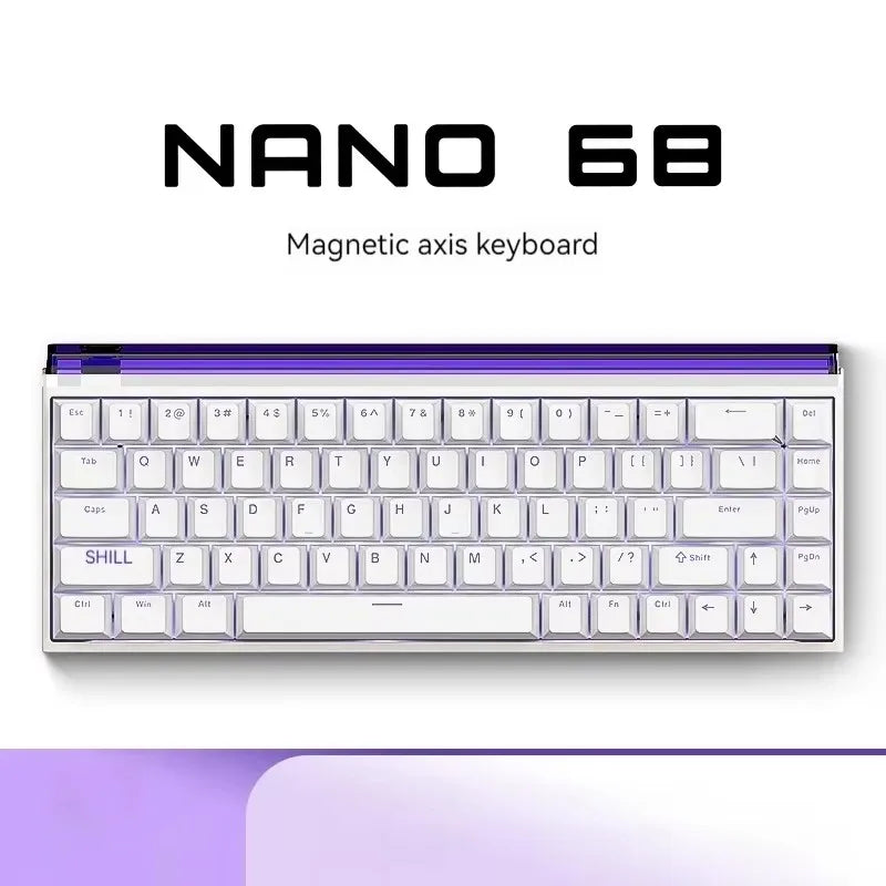 Madlions NANO 68/68 PRO Magnetic Axis Keyboard TTC Axis Type-C RGB 8000HZ Adjustable 0 Dead Zone RT 0.01 Esports Gaming Keyboard