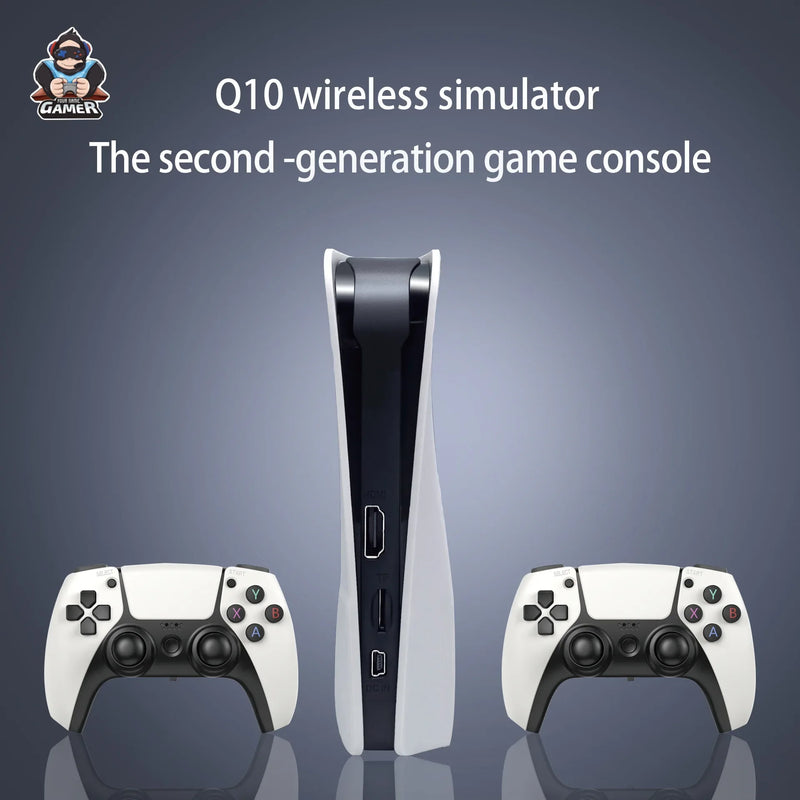 Hot Q10 3D Game Stick 128G Video game console retro 4K home console 2.4G doubles Wireless game controller supporting For PSP