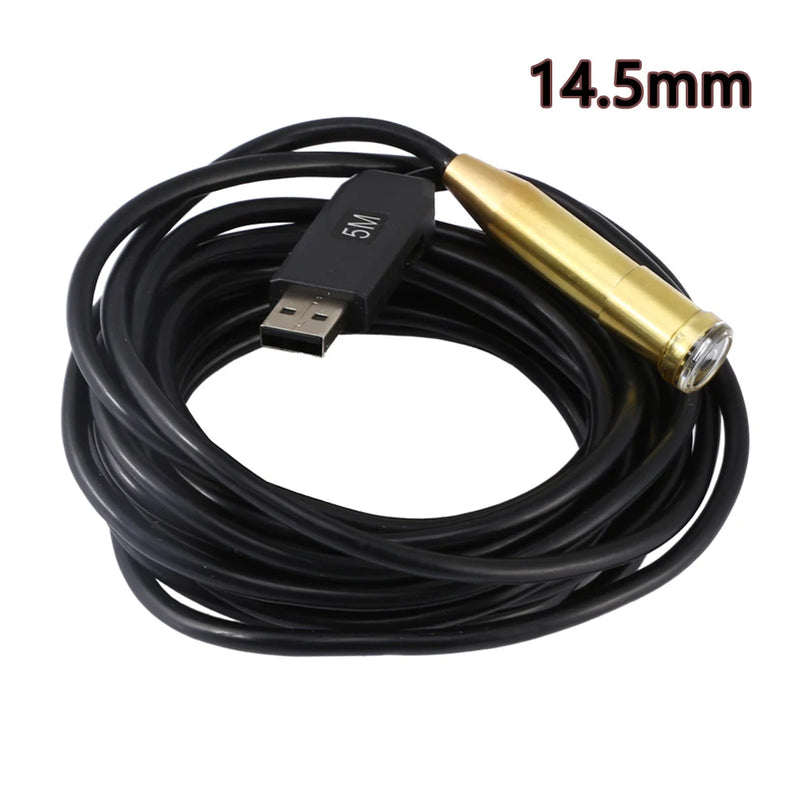 USB Cable Endoscope Camera HD USB Borescope Snake Camera IP67 Waterproof Inspection Camera For PC Windows Macbook