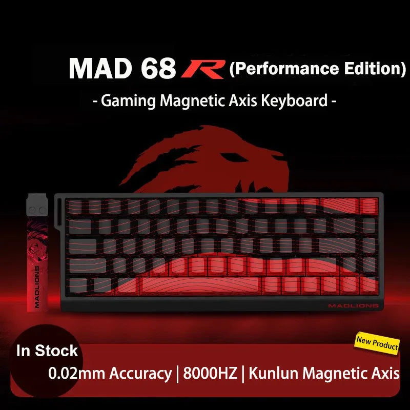 MADLIONS MAD60 MAD68 series Magnetic Switch Mechanical Keyboard Wired 60% 68% Gaming Keyboards Rapid Trigger Rgb Custom Keyboard