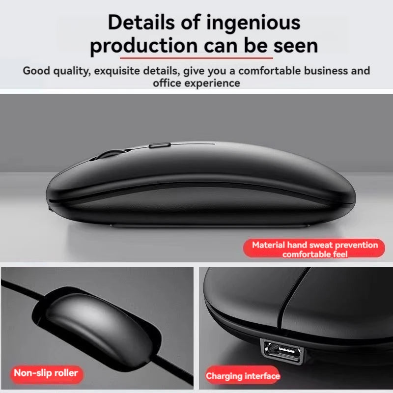 Bluetooth Mouse For iPad Samsung Huawei Lenovo Android Windows Tablet Battery Wireless Mouse For Notebook Computer