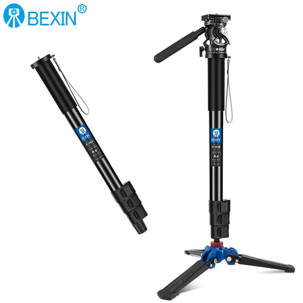 BEXIN Lightweight Monopod Aluminium DSLR Camera Tripod Camera Mount Adapter Support Monopod For Nikon Sony Camera