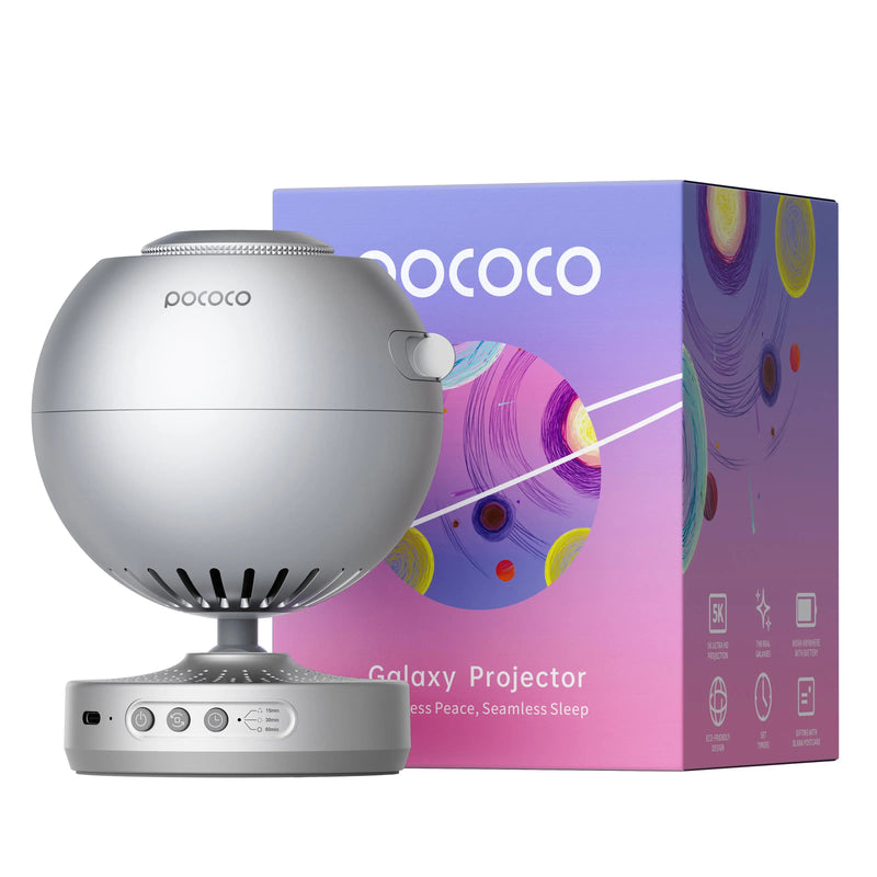 POCOCO Galaxy Projector Galaxy Light Projector Star Projector Night Light Lamp with High-Definition Soft Light for Children's