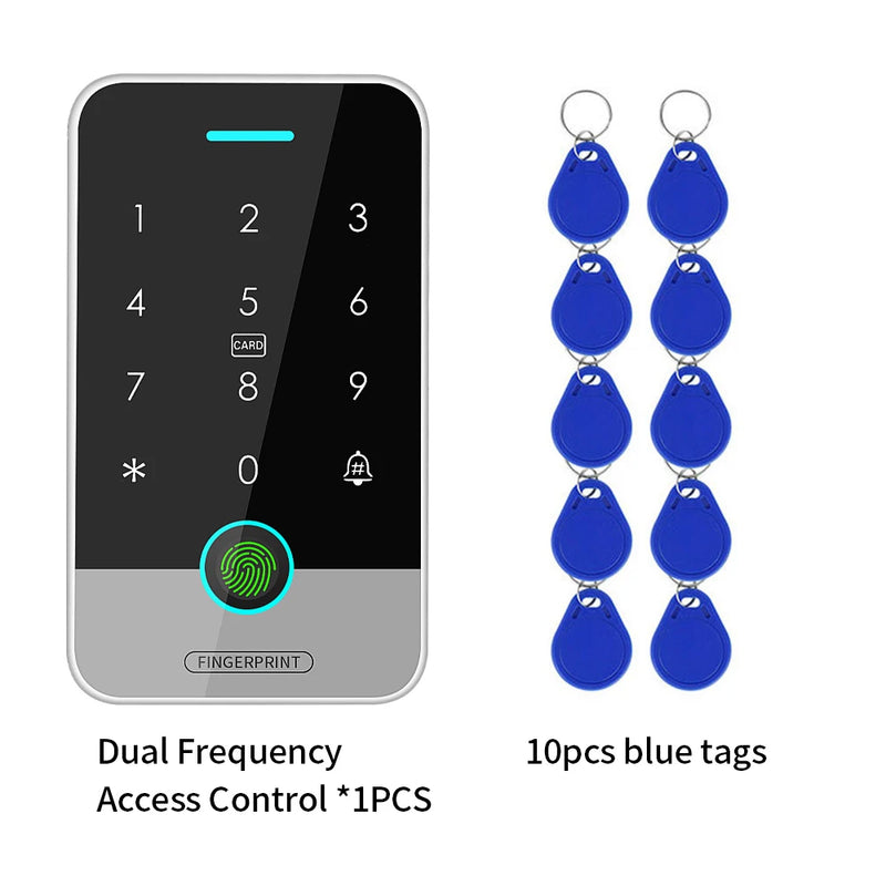 IP67 Tuya App RFID 125K 13.56mhz NFC Fingerprint Bluetooth Gate Door Opener work with Tuya BLE Gateway + Access Control Keypad