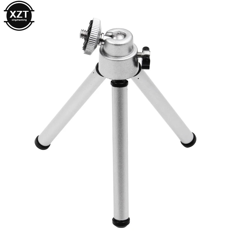 Universal Portable Mini Flexible Tripod 2 Section Holder for Projector Camera Desktop Tripod Stand Mount for Mobile Phone