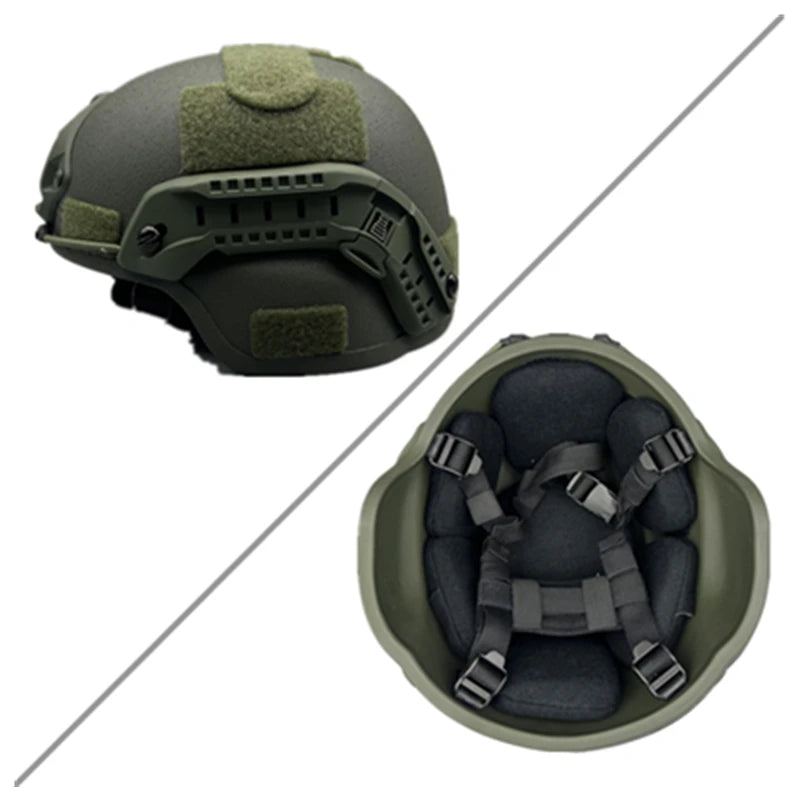 UHMWPE FAST High Cut Ballistic Helmet ISO Certified NIJ Class IIIA Tactical Helmet Bulletproof Helmet