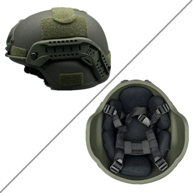 UHMWPE FAST High Cut Ballistic Helmet ISO Certified NIJ Class IIIA Tactical Helmet Bulletproof Helmet