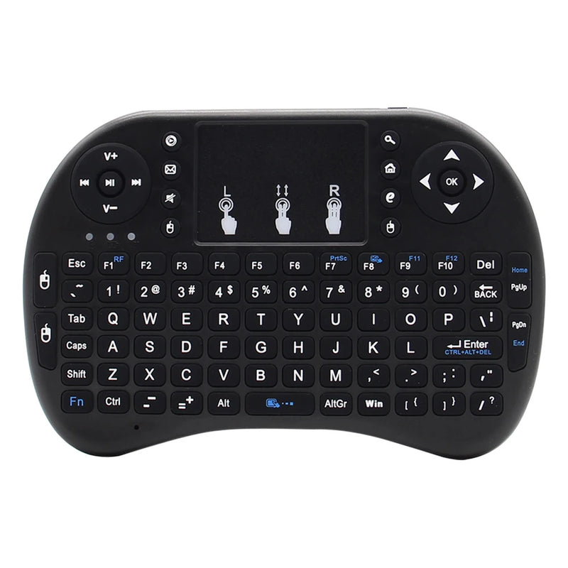 i8 Mini Wireless Battery Keyboard 2.4GHz English Language Air Mouse With Touchpad Handheld for Laptop Android TV Box PC