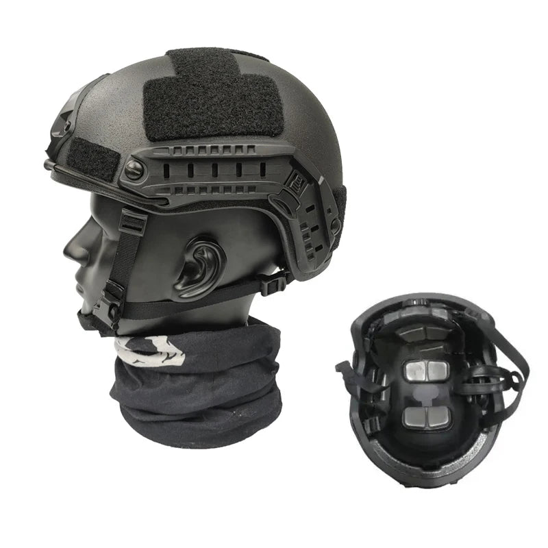 Kevlar Tactical Helmet Fast HDPE NIJ IIIA High Cut Trajectory Helmet UHMW-PE Trajectory 3A Bulletproof Helmet