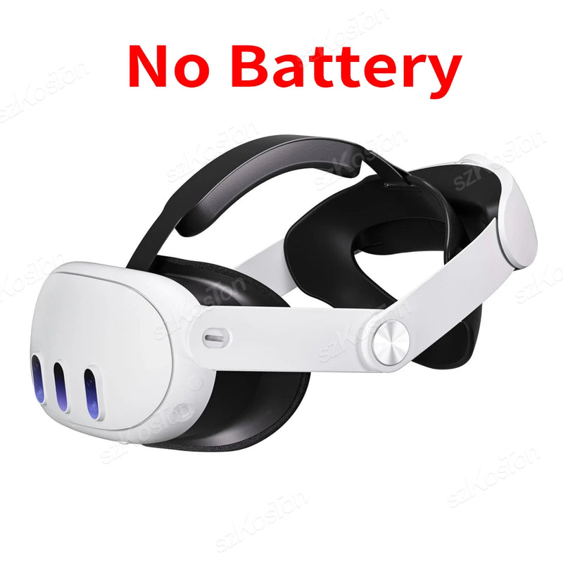 Head Strap 10000mAh Battery for Quest 3 VR Headset Adjustable Headstrap Extend Playtime Enhanced for Meta Quest 3 Accessories