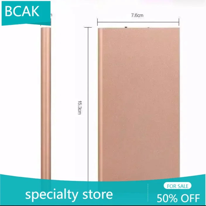 BCAK specialty store Ultra-thin powerbank20000mah portable power bank small and large capacity suitable for Android mobile phone