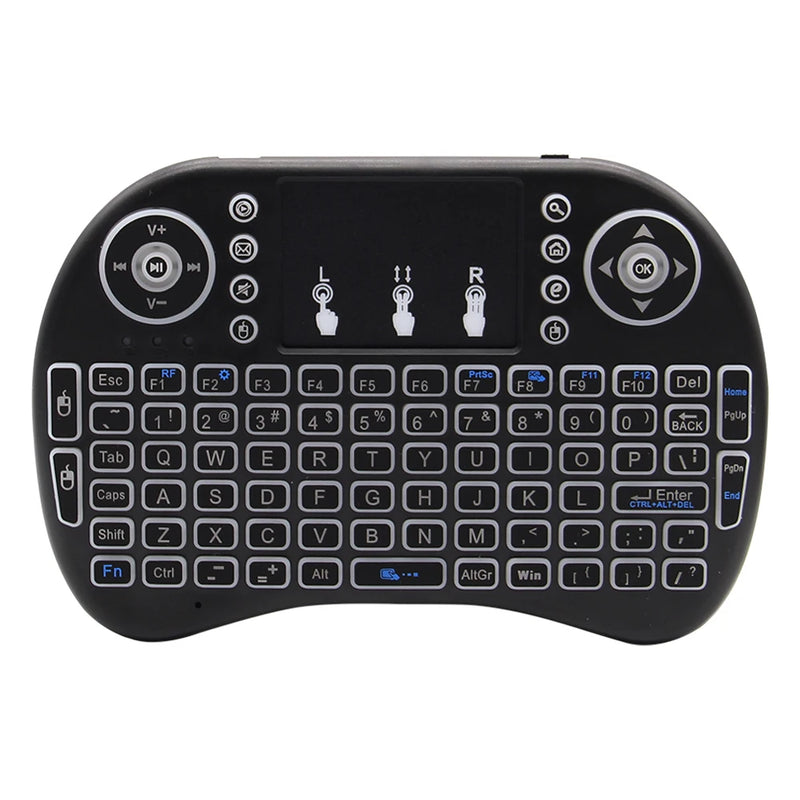 i8 Mini Wireless Battery Keyboard 2.4GHz English Language Air Mouse With Touchpad Handheld for Laptop Android TV Box PC