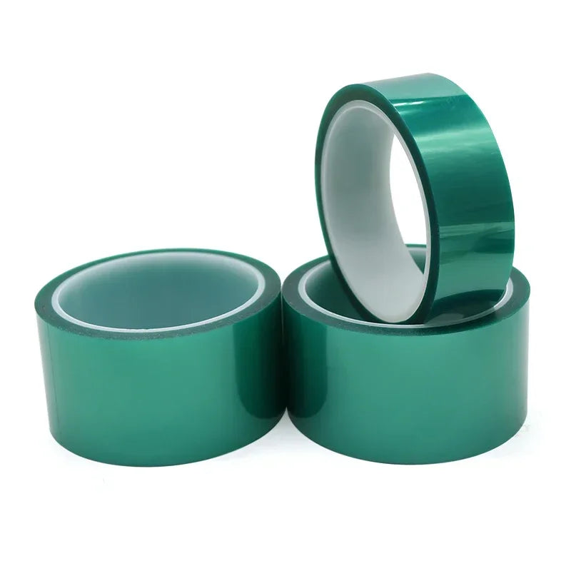 PET Film Tape 3mm ~ 100mm Green High Temperature Heat Resistant PCB Solder SMT Plating Shield Insulation Protection