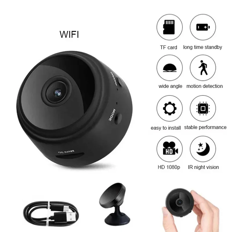 A9 Camera WiFi HD Voice Recorder Wireless Mini Camera Video Surveillance Network Camera Smart Home Video Surveillance