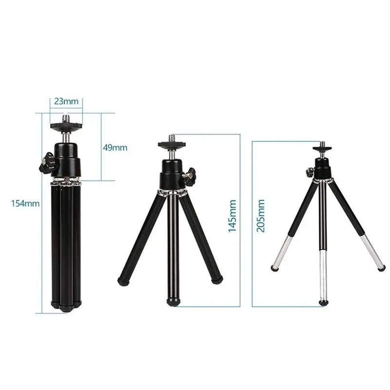 Metal Aluminum Alloy Projector Tripod Stand Holder 2 Section Mini Tripod Mobile Phone Tripod Camera Tripode Table Tripod