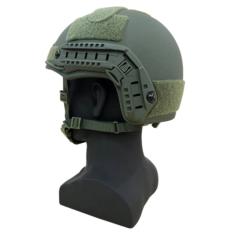 High Cut Trajectory Helmet FAST PE NIJ IIIA XP Cut Ballistic Helmet Wendy's Lined Black UHMW-PE Tactical Bulletproof Helmet