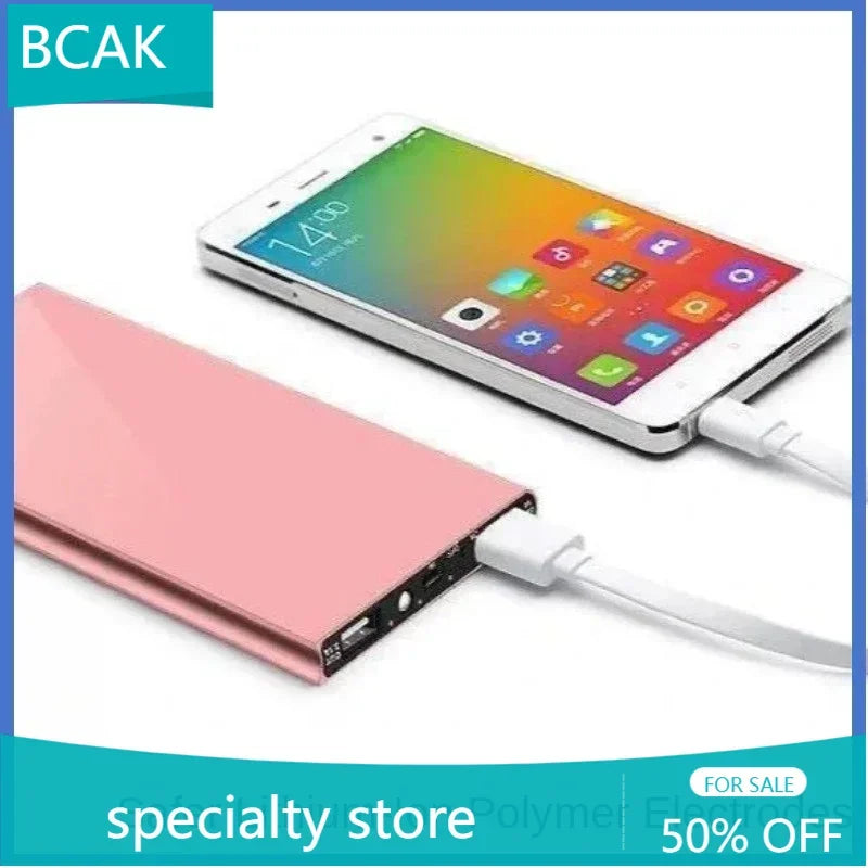 BCAK specialty store Ultra-thin powerbank20000mah portable power bank small and large capacity suitable for Android mobile phone