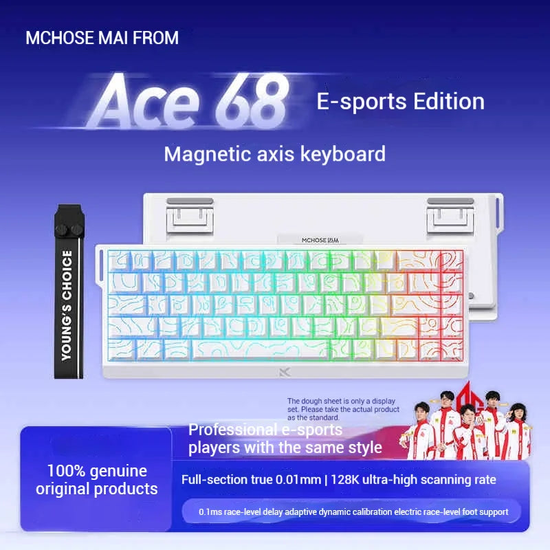 Mchose Ace 60 Pro Valorant Magnetic Mechanical Keyboard Esports Game Performance Beast 0.02mm Accuracy 0.125ms Delay  Fury Mode