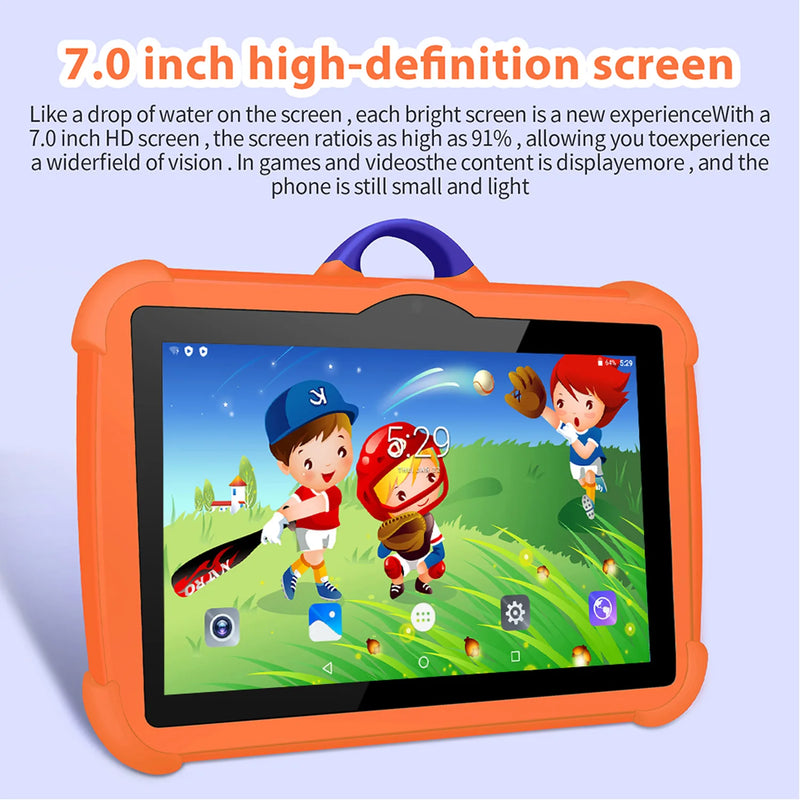 New 7 Inch 5G WiFi Tablet Pc for Children's best Gifts Android Kids Game Educational Learning Tablets Quad Core 4GB RAM 64GB ROM