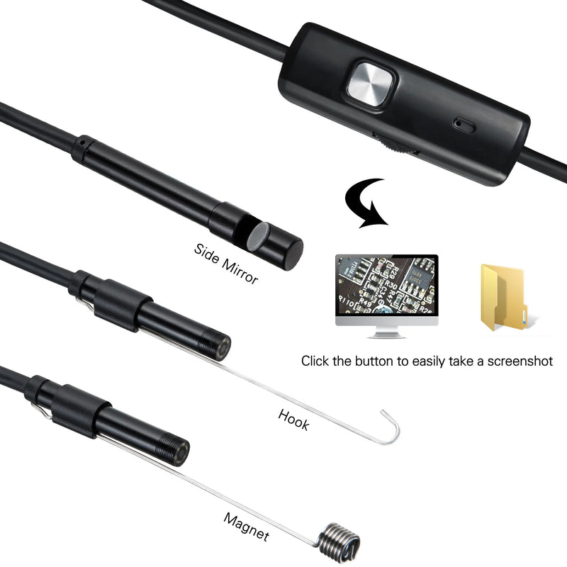 3 in 1 5.5/7.0mm Mobile Phone Endoscope Camera USB/Micro USB Waterproof for Android phone Home Sewer Pipe Car Inspection Tool