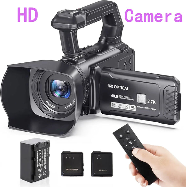 YouTube Ultra HD Camera Streaming Camera 4.0-inch Touch Screen 16X Digital Zoom 4K Professional Camera 48MP Outdoor video camera