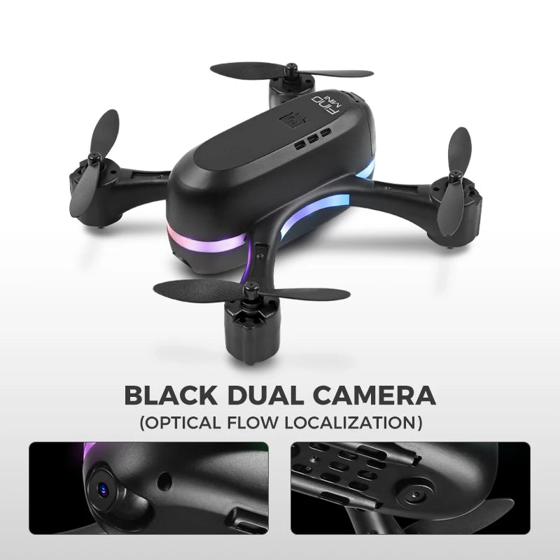 H28 Mini RC Drone Profesional Dual HD Camera Wifi Photography Fpv Profesional Quadcopter Optical Flow Drones Gifts Boys Toys